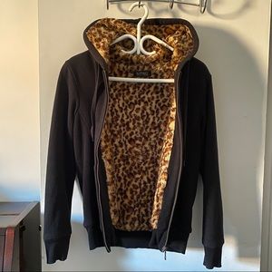 | BUFFALO DAVID BITTON | Leopard Zipper Sweater